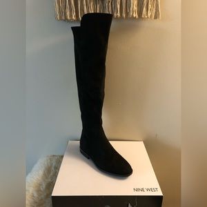 NWT Nine West Allair Wide Calf Over the Knee Boot